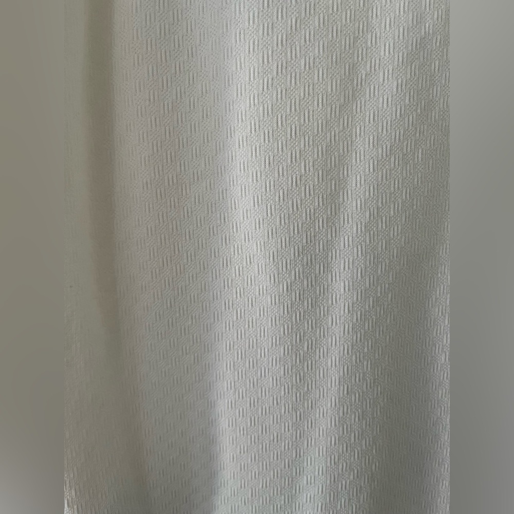 Women’s Vintage Hayley knit White Collared button tank top w/blue trim size L - Picture 3 of 3